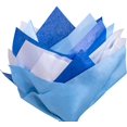 thumbnail image 3 of Wrapping Tissue Paper - 3 Color Tissue Paper Bulk For Wrap, Art Crafts, Diy, Pack Bags - 20 X 20 Inches - 120 Sheets - White, Blue, Light Blue, 3 of 5