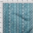 thumbnail image 3 of oneOone Velvet Teal Blue Fabric Block Print Fabric For Sewing Printed Craft Fabric By The Yard 58 Inch Wide, 3 of 4