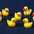 thumbnail image 4 of 100/200PCS Mini Rubber Ducks Miniature Resin Ducks Duckies_ Tiny Yellow R9M3, 4 of 6
