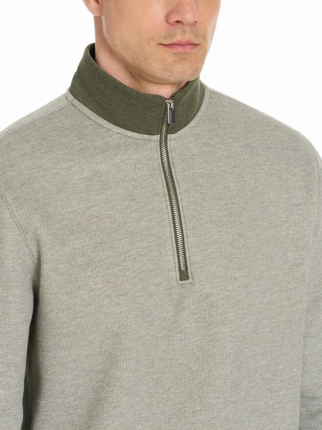 Pull à manches longues Van Heusen fermeture éclair 1/4