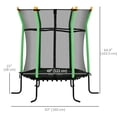 thumbnail image 3 of Soozier Trampoline pour Enfants de 63 Pouces avec Filet de Protection pour l'Intérieur, Vert, 3 of 10