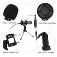 thumbnail image 3 of FONDOTIN 1 Set Recording Microphone for Gaming PC Black ABS for Content Creators Back to School, 3 of 5