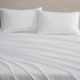 thumbnail image 2 of Martha Stewart Everyday Pima Cotton 600 Thread Count White Sheet Set, Double, 2 of 6