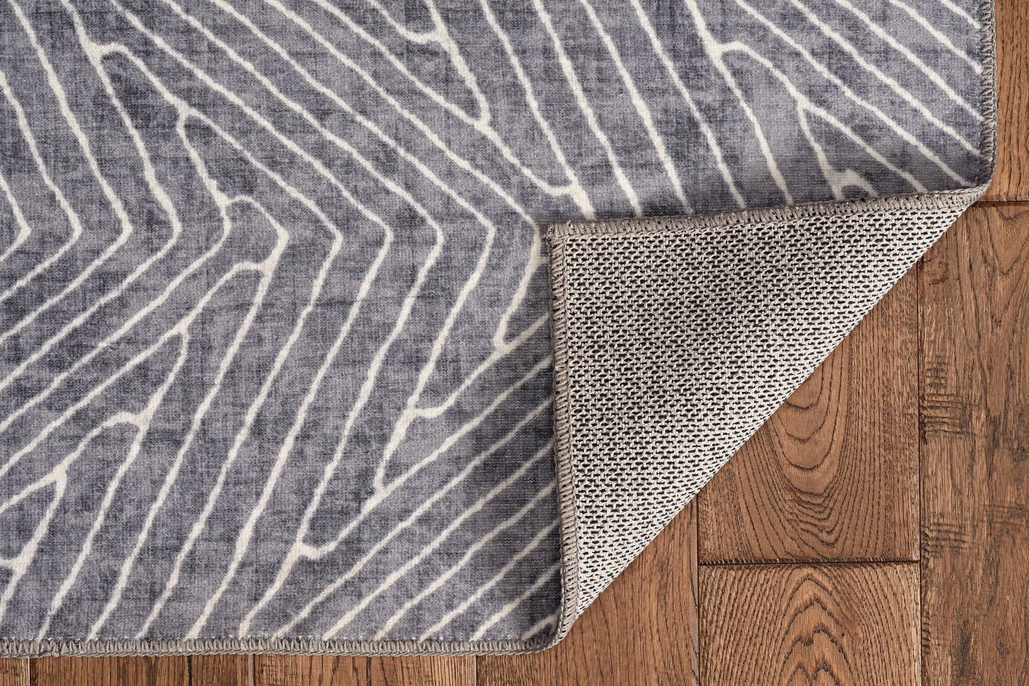 Fuller 2' x 8' Washable Runner, Grey and Ivory