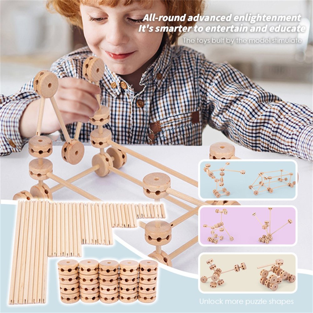 MesaSe Kids Building Model DIY Game 3D Structure Building Block Game Imaginate