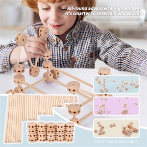 Modèle de construction pour enfants DIY Jeu 3D Imaginez le jeu de bloc de construction de la structure