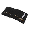 thumbnail image 1 of simhoa 10pcs Handmade Feather Greeting Thank You Cards Wedding Birthday - White, 1 of 8