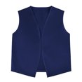 thumbnail image 3 of TOPTIE Kid Volunteer No-Button Child Vest Waistcoat Party Vests 5 Packs-Navy-M, 3 of 5