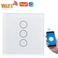 thumbnail image 4 of Curtain Touch Panel, EU Plug 110-240V Timing Function APP Remote Wifi Curtain Switch  For  Apartment For Tuya White,Black, 4 of 8