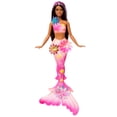 thumbnail image 1 of Barbie Flower Magic Mermaid Toy Doll with Surprise Blooming Flowers Feature & Pearl Headband Accessory, 1 of 7