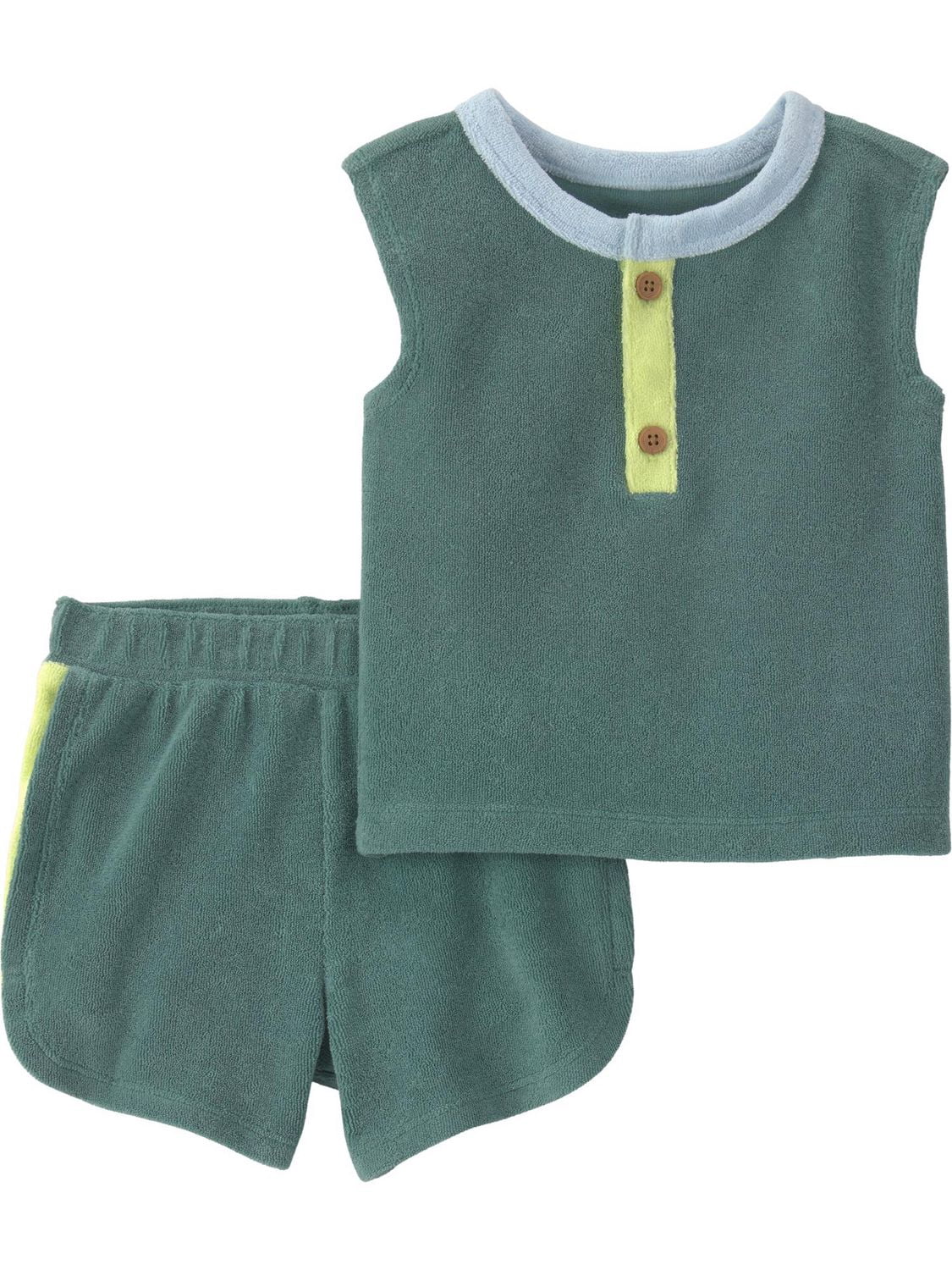 Ensemble short 2 pièces vert pour bébé garçon Carter's Child of Mine