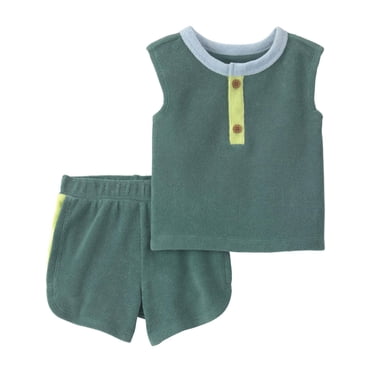 Ensemble short 2 pièces vert pour bébé garçon Carter's Child of Mine