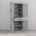 thumbnail image 3 of HOMCOM Armoire de Rangement de Garde-Manger de Cuisine de 72 Pouces de Hauteur avec Portes de Grange et Tiroir, 3 of 10