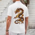 thumbnail image 3 of BOBOGOJP Mens Button Down Shirts Short Sleeve Classical Soft Woven Shirt,White S, 3 of 4