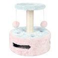 thumbnail image 1 of Cat Tree Plush Sisal Multifunctional Cat Scratching Post Cat Tower with Ball Toy, 1 of 10