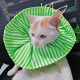 thumbnail image 3 of CBFFDC Pet Cervical Collar Protective Collar Soft Breathable Adjustable Buckle Classic Striped Neck Wear Post Surgery, 3 of 7