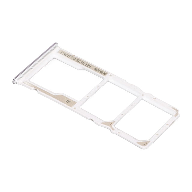 Sim Card Tray, Easy To Install Dual Card Slot Tray Durable Plastic For Phone Silver