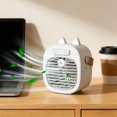 thumbnail image 3 of JZCHUNTOY Desktop Cooling Fan, Ultra Quiet Adjustable Speed Small Table Fan, 90 Degree Rotating Non Slip Base Desk Fan, Portable Personal Fan for Home Office Bedroom Dorm Study Room Use, 3 of 7