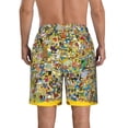 thumbnail image 3 of Men's Simpsons Beach Shorts Hot Summer Swim Trunks Sports Running Bathing Suits with Mesh Lining, 3 of 6