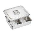 thumbnail image 3 of Elodie Assiette Anti-Frottement Nourriture Anti-Frottement Cuisine Dîners Buffet Serveur Anti-Frottement Buffet Ensemble de Anti-Frottement 4 Compartiments, 3 of 8