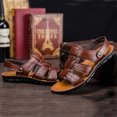 thumbnail image 3 of Mens Fashion Breathable Leather Beach Sandals Shoes Slides Outdoor Slippers, 3 of 8