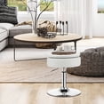 thumbnail image 3 of Costway Ensemble de 2 Tabourets de Coiffeuse Réglables Pivotants à 360° avec Rangement Chaise de Maquillage avec Plateau Blanc, 3 of 10