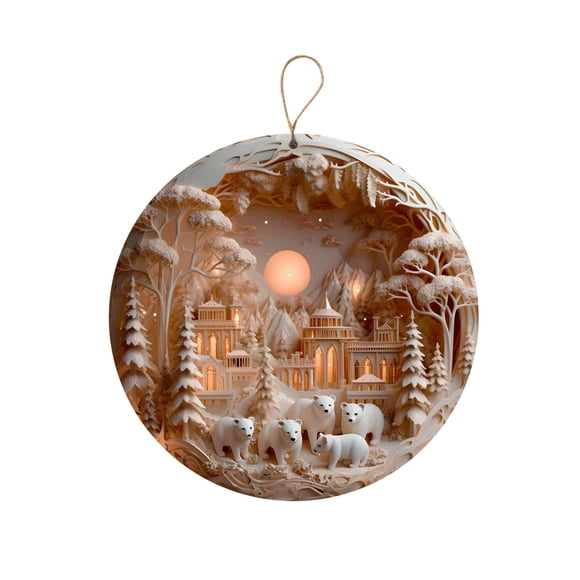 Danhjin Acrylic Hanging Plate Nativity Ornaments Sublimation Unique Christmas Decor Christ Baby Mary Gift Christmas Tree Decoration Christmas Decorations
