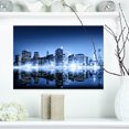 thumbnail image 1 of Night New York City Mirrored - Cityscape Canvas Art Print, 1 of 3