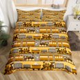 thumbnail image 2 of Erosebridal Cartoon Rail Comforter Cover Full, Transportation Train Bedding Full Size, Vehicle Decor, Reversible 3pcs（No Comforter）, 2 of 6
