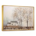 thumbnail image 2 of Designart Large Tree Gold framed wall art, Rustic Farmhouse Tree Scenery , Trees framed wall art decor, Brown Gold framed wall art, 32x24 inches Gold Frame, 2 of 5