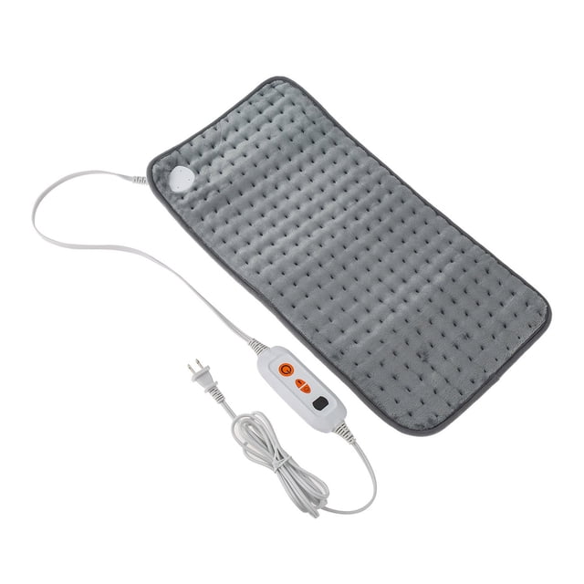 Flannel Electric Heating Pad for Pain Relief - 6 Temperature Settings, 20-120 Min Auto-Off Timer, Overheat Protection, Dry & Moist Heat Modes, Machine Washable, Soft Comfortable, 11.8x23.6 Inch,