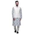 thumbnail image 1 of Atasi Ensemble Kurta Pyjama Ethnique Classique à Manches Longues Imprimé pour Hommes Tenue Décontractée, 1 of 5