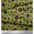 thumbnail image 3 of Soimoi Poly Georgette Fabric Flower Artistic Printed Fabric 1 Yard 52 Inch Wide, 3 of 3