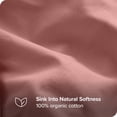 thumbnail image 3 of Bare Home Organic Cotton Duvet Cover Set, 300 Thread Count, Percale Weave, Full/Queen, Dusty Rose, 3 of 5
