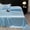 Blue#2, variant on Ice Silk Bed Sheet Pillow Case 3-piece Set - And Luxurious Soft Ice Silk Bed Sheet Suitable For All Seasons Cool Ice Silk Fabric Machine Washable
