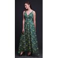 thumbnail image 4 of Bimba Robe Longue à Imprimé Floral pour Femmes, Bretelles Spaghetti, Col en V, Maxi, Tenue de Plage - XX-Grand, 4 of 6