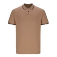 thumbnail image 3 of Besolor T-Shirt à Manches Courtes pour Homme, Col Ras du Cou Classique à Col Boutonné, Chandail Décontracté d'Été, T-Shirt Basique, 3 of 6