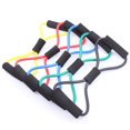 thumbnail image 4 of 2 PCS Gym 8 Word Chest Developer Rubber Latex Resistance Bands Pulling Rope Exercise Stretch Fitness Yoga Tube, 4 of 6
