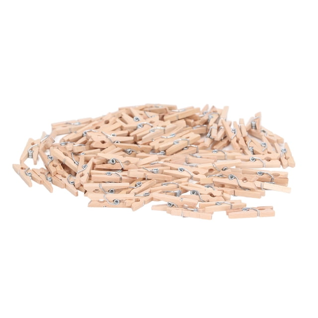 Wooden Clothes Pins, Wooden Pins Durable Practical 100Pcs Multipurpose For Gifts