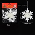 thumbnail image 1 of Plastic White Snowflake Pendant, 1 of 5
