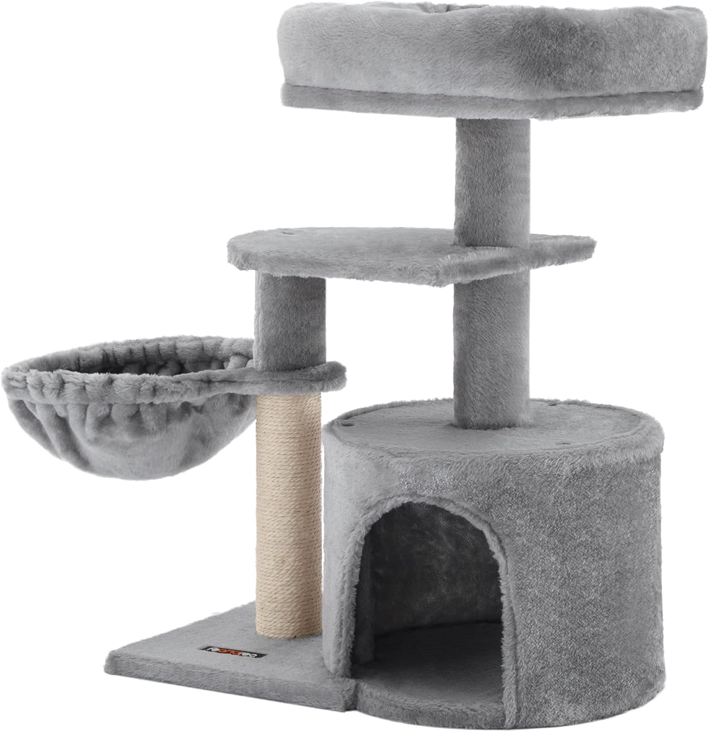 FEANDREA Cat Tree, Small Cat Tower, Cat Condo, Kitten Activity Center with Scratching Post