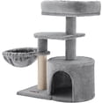thumbnail image 1 of FEANDREA Cat Tree, Small Cat Tower, Cat Condo, Kitten Activity Center with Scratching Post, 1 of 7