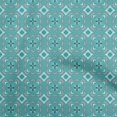 thumbnail image 1 of oneOone Cotton Cambric Teal Green Fabric Asian Block Sewing Craft Projects Fabric Prints By Yard 56 Inch Wide, 1 of 4