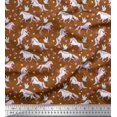 thumbnail image 1 of Soimoi Viscose Chiffon Fabric Dot,Star & Unicorn Animal Print Sewing Fabric Yard 42 Inch Wide, 1 of 3