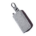 thumbnail image 4 of jinwen Car Key Fob Case Universal with Metal Hook PU Leather Smart Key Fob Holder White, 4 of 9