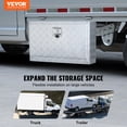 thumbnail image 2 of VEVOR Underbody Aluminum Truck Tool Box 30" x 17" x 18" Trailer RV Tool Storage, 2 of 8