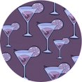 thumbnail image 1 of Ahgly Company Tapis d'Intérieur Lavable en Machine Carré Transitionnel Prune Violet, 3 Pieds Carré, 1 of 7