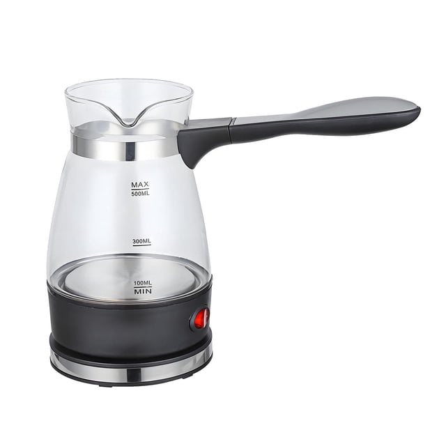 Flynix Electric Turkish Coffee Pot Coffee Machine Clear Glass Easy to Clean Kettle with 220V