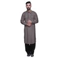 thumbnail image 1 of Atasi Printed Pathani Kurta With Salwar For Men Indian Summer Ethnic Set, 1 of 5