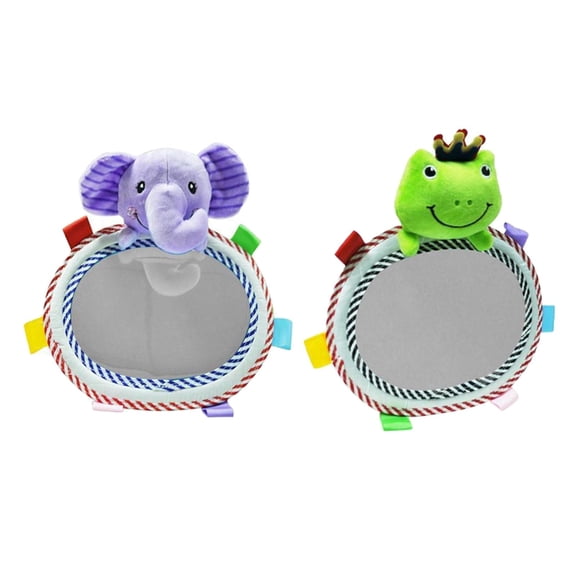 TISHITA 2 Pcs Miroir de Siège Arrière de Voiture, Rétroviseur, Réglable, Miroirs Arrière Mignons, Miroir de Voiture pour Bébé, pour Siège Arrière de Voiture Tout-Petit Enfants Bébé